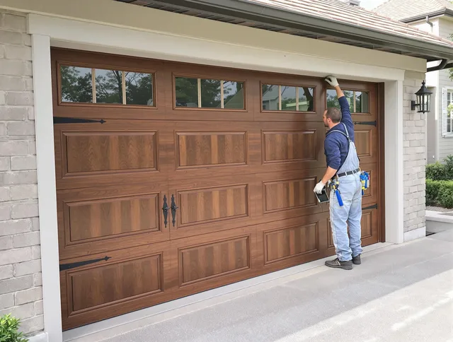 Custom garage door showcase by Stanton Garage Door Repair in Stanton