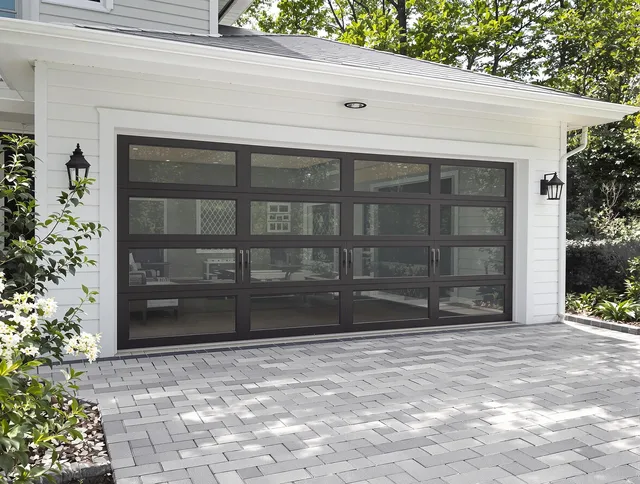 Stanton Garage Door Repair design specialist presenting custom garage door options to Stanton homeowner