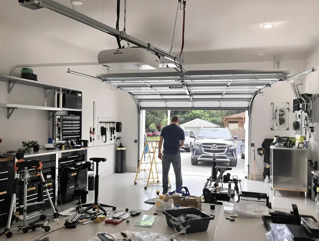 Garage door opener installation by Stanton Garage Door Repair in Stanton