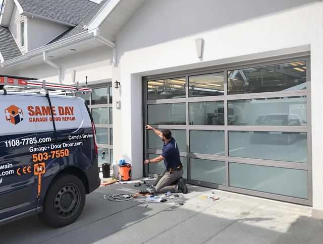 Same-day garage door repair service by Stanton Garage Door Repair in Stanton